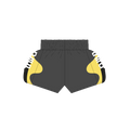 black and yellow shorts