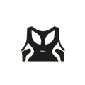 sports bra black and white