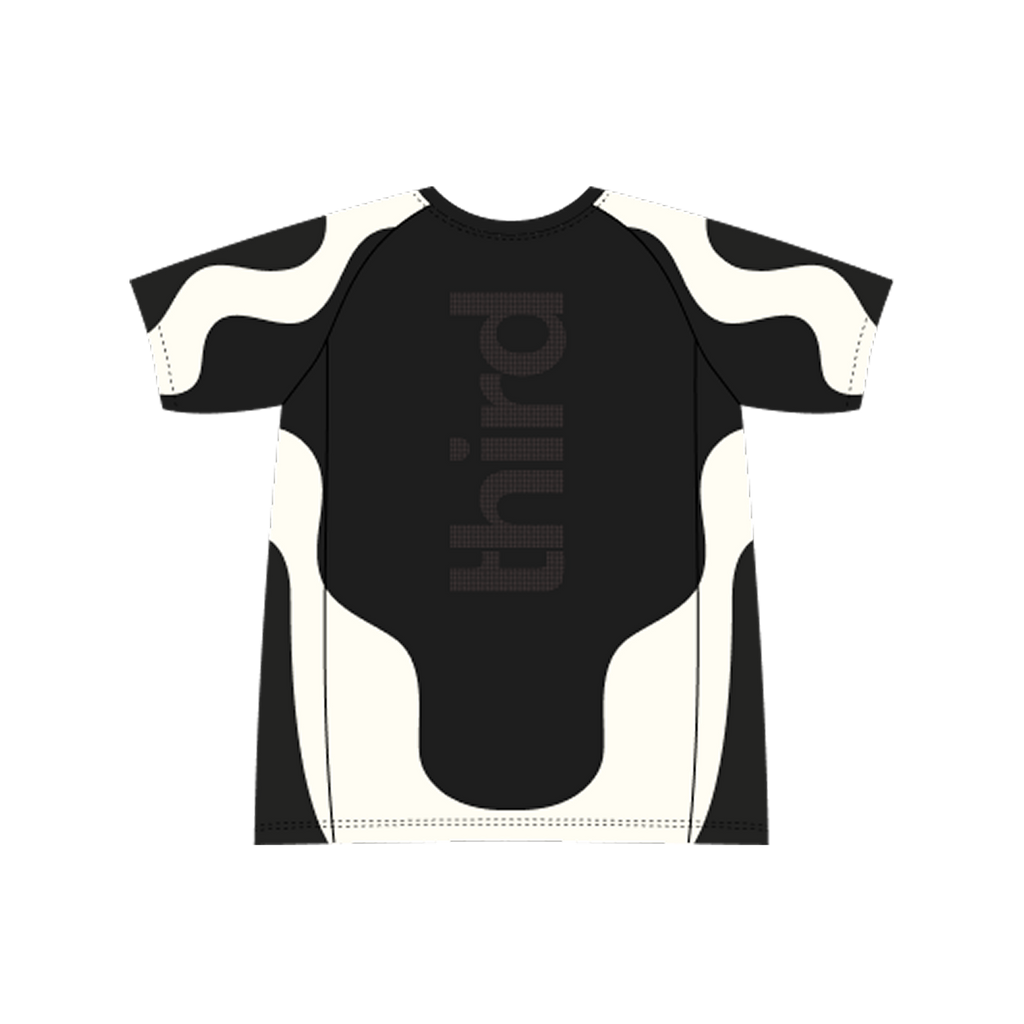 black and white shirt