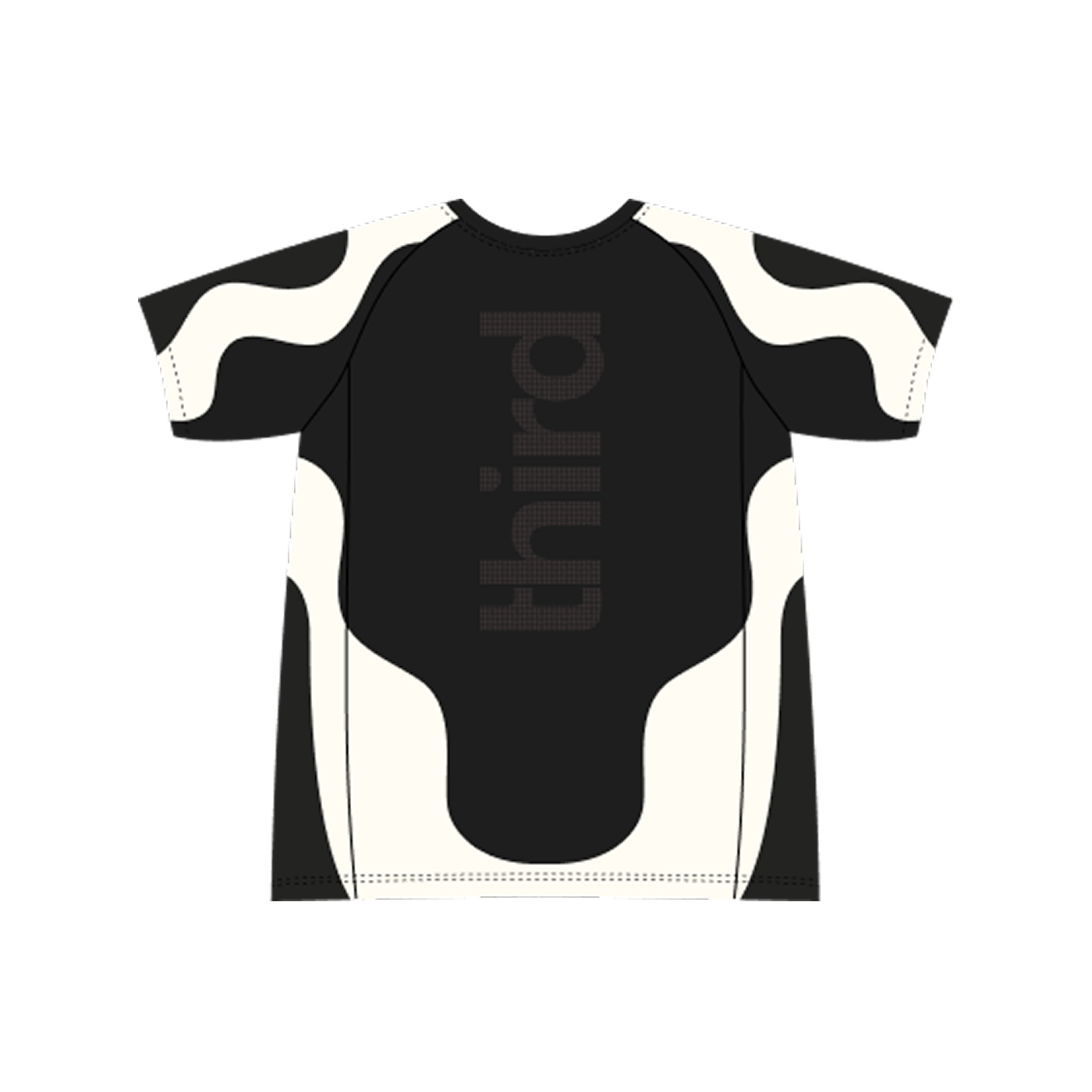 black and white shirt