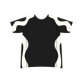 black and white shirt